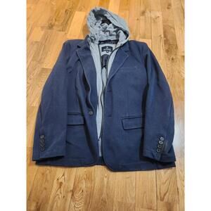 Buffalo David Bitton Blazer With Detachable Hoodie Navy L